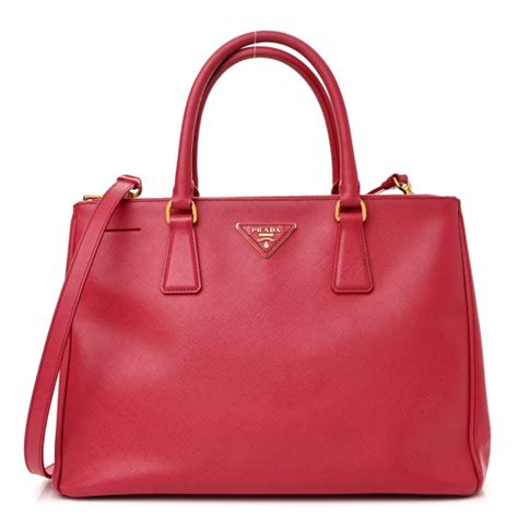 prada saffiano peonia|PRADA Saffiano Medium Galleria Double Zip Tote Peonia .